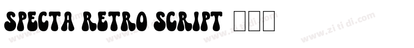 Specta Retro Script字体转换